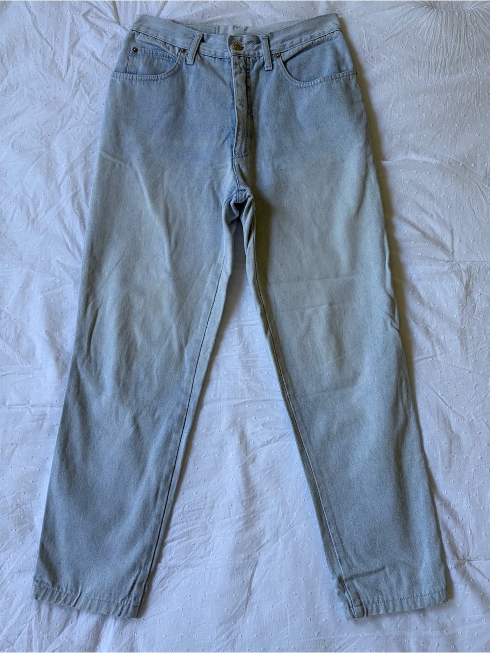 Vintage Fendi Light Wash High Rise Cotton Mom Jeans Size 31